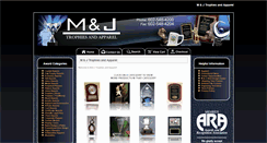 Desktop Screenshot of mandjtrophies.com